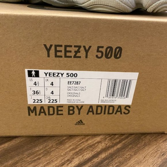 Yeezy Adidas 500 Salt Sneakers Shoes SZ 4.5 Mens / 5.5 Womens - Picture 12 of 12